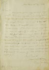 Two Autograph letters signed "Daniel Cady