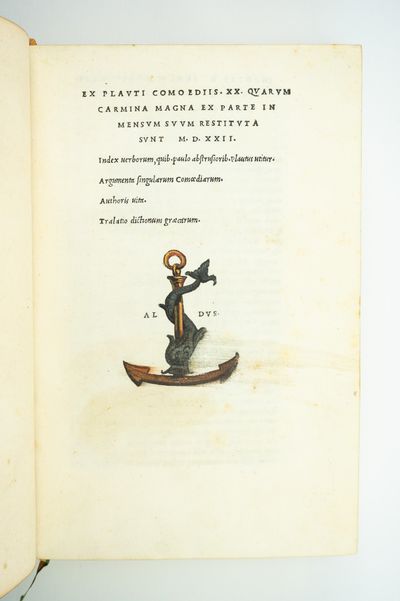 EX PLAUTI COMOEDIIS XX QUARUM CARMINA MAGNA EX PARTE IN MENSUM SUUM RESTITUTA SUNT MDXXII