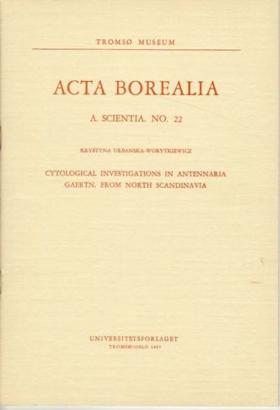 Cytological investigations in antennaria gaertn.…
