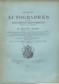 Vente 27 Juillet 1883 : Inventaire Des Autographes et Des Documents Historiques Composant La Collection De M. Benjamin Fillon. Séries XIII - XV. Hommes De Guerre, Vendée Contre-Révolutionnaire, Divers.