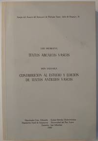 Textos Arcaicos Vascos by Michelena, Koldo & Sarasola, Ibon - 1990