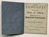 [SCOTLAND, 1703]. Some thoughts on the present state of affairs. Humbly offered to the high court of Parliament / by a lover of his Queen and countrey (sic). WITH: Some thoughts *upon* the present state of affairs