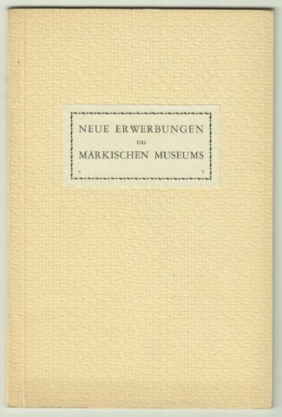 Märkisches Museum. Kulturgeschichtliche…