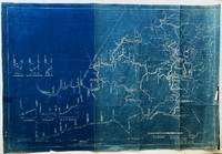 Blueprint Map of the NICHOLAS, FAYETTE, AND GREENBRIER RAILROAD