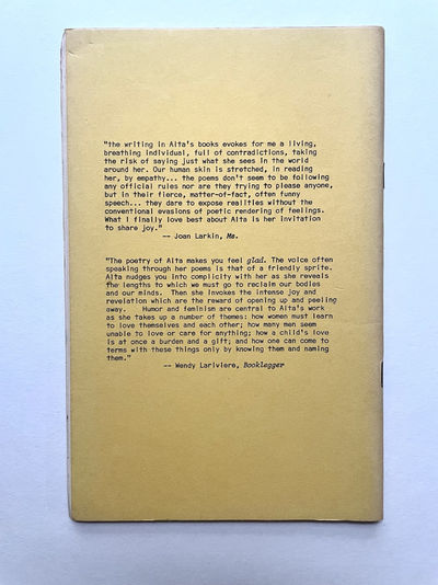 Three poetry chapbooks by Alta; (photo 3)