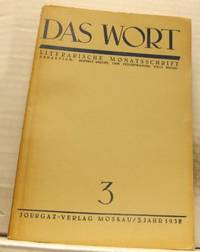 Das Wort. 3/1938. Literarische Monatsschrift.