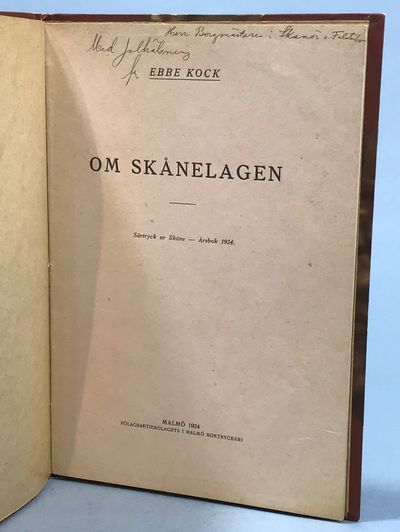 Om Skånelagen [= rubrik].