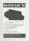 Exhibition card: Blockade ‘69: Raum VIII Reiner Ruthenbeck (26 September-29 October 1969)