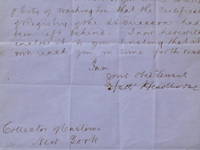 image of Autograph Letter signed ("Nath' Hawthorne"), to "Dear Sir" ("Collector of Customs / New York")