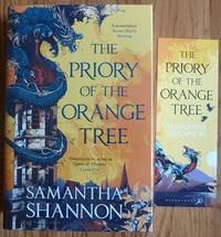 The Priory of the Orange Tree (Signed & Dated First UK edition-first printing) & A Day of Fallen Night (Signed First UK edition-first printing) plus matching Bookmark