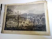 A view in NEWSTEAD PARK 1749 Lord Byron ANTIQUE ENGRAVING