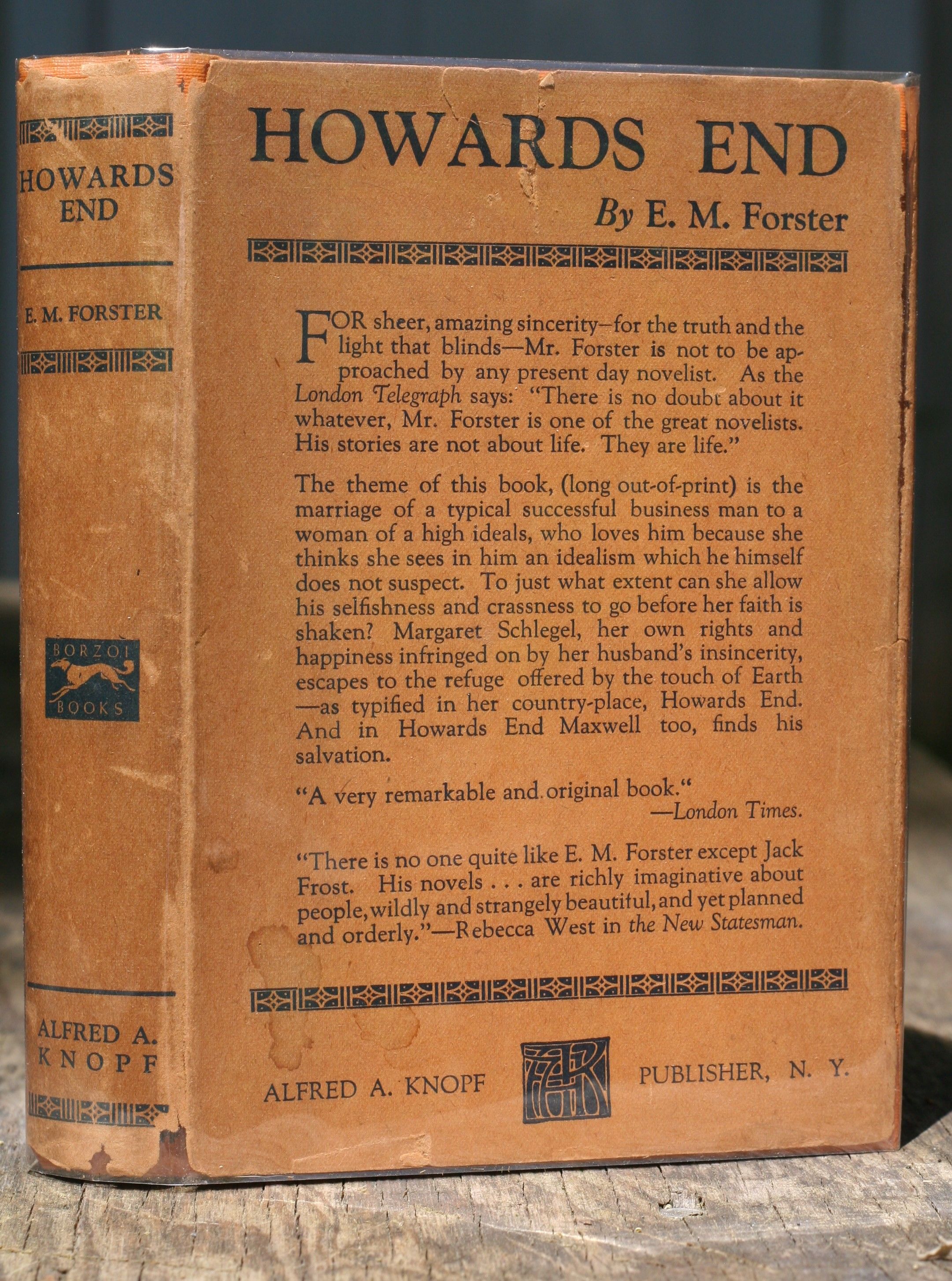 Howards End By E M Forster 2nd Edition 1st Printing 1921 From Possum Books Sku
