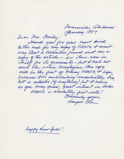 Autograph Letter Signed (To Kill a Mockingbird)