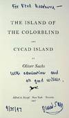 SIGNED. The Island of the Color Blind and Cycad Island