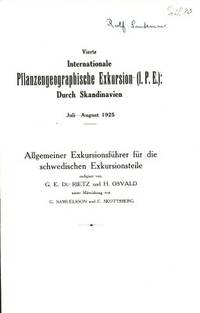 Vierte Internationale Pflanzengeografische…