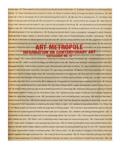 Information on Contemporary Art, Catalogue no. 12