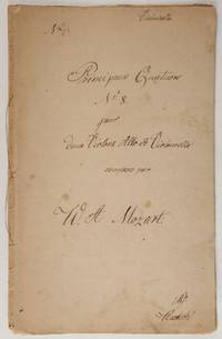 No. 3 Principaux Quatuors No. 8 pour deux Violons, Alto, et Violoncelle ... [the "Prussian Quartets"]. [KV 590]. [Copyist manuscript set of parts]