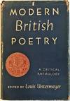 Modern British Poetry a critical anthology edited by Louis Untermeyer Association Copy with inscription from Untermeyer to Eugene Goossens
