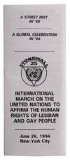 Stonewall 25: International March on the United Nations to Affirm the Human Rights of Lesbian and Gay People