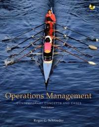 image of Operations Management : Contemporary Concepts and Cases