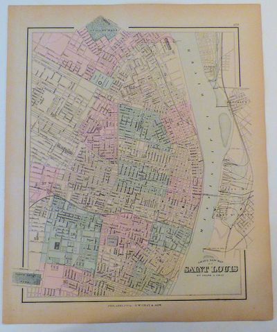 Gray's New Map of Saint Louis (Map 129 from Gray's Atlas of the United States)