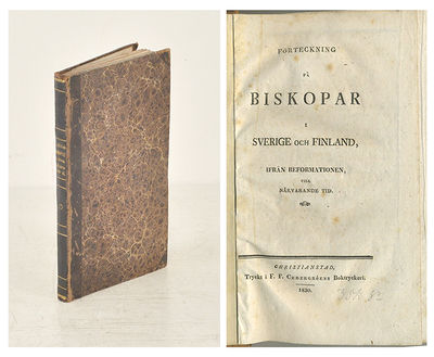 Förteckning på biskopar i Sverige och Finland,…