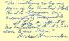Michael Harrington Handwrites Famous Quote From His Book, The Other America