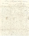 Autograph Letter Signed. Vernon, New York. Feb. 4-5, 1844, To his son-in-law Wait Talcott and daughter Elizabeth Anna Talcott, Pecatonica, Illinois