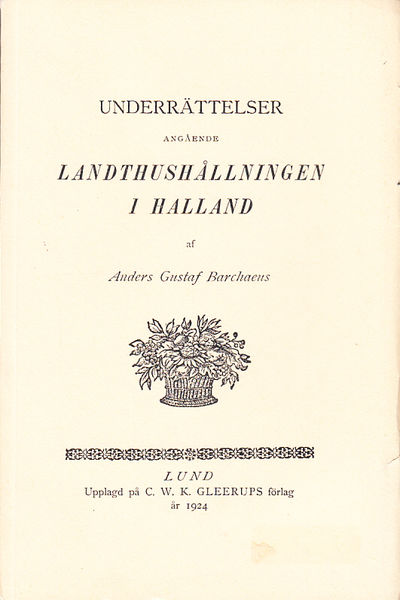 Underrättelser angående landthushållningen i…