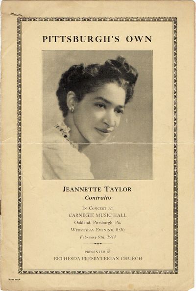 [MUSIC] [AFRICAN AMERICAN] LOT OF BLACK OPERA SINGER MATERIAL