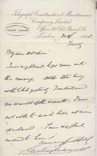 Autograph Letter Signed to his friend ALLCHIN (Sir George Henry, 1820-1896, Admiral, Hydrographer...