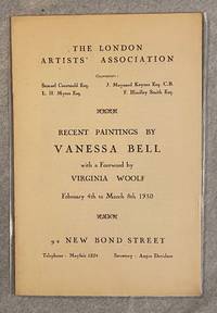 image of RECENT PAINTINGS BY VANESSA BELL. With a Foreword by Virginia Woolf