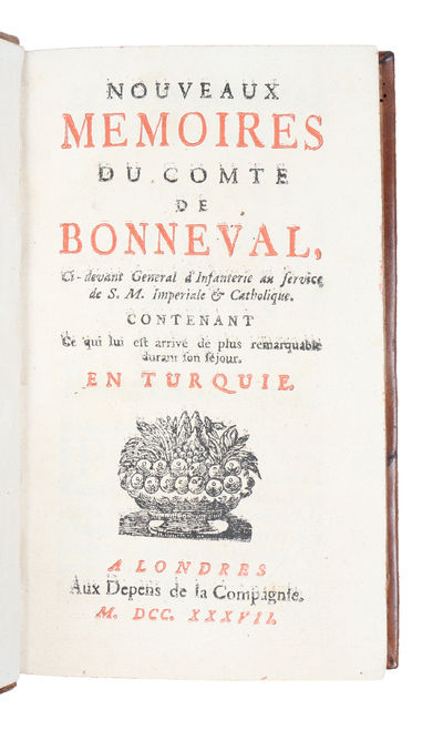 Nouveaux mémoires du comte de Bonneval. (photo 2)