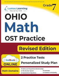 Ohio State Test Prep: 7th Grade Math Practice Workbook and Full-length Online Assessments: OST...
