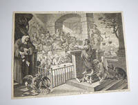 Paul before Felix. Original etching. 18th Century Impression.