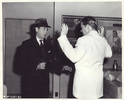 HUMPHREY BOGART DRAWS A PISTOL | DEAD RECKONING (1947) Photo by Joe Walters