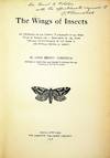 The Wings of Insects. An Exposition of the Uniform Terminology of the Wing-Veins of Insects and a Discussion of the More General Characteristics of the Wings of the Several Orders of Insects