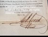 cover of New York Innkeeper’s License 1796 Signed by New York City Mayor Richard Varick.