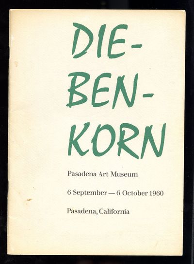 Pasadena Art Museum, 1960. 19 b/w plates. Gray paper covers with green and black title. 26 pp. 25.2 ...