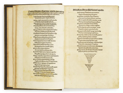 Opera cum quinque vulgatis commentariis expolitissimisque figuris atque imaginibus nuper per Sebastianum Brant superadditis exactissimeque reuisis atque elimatis. - [THE FIRST ILLUSTRATED EDITION OF VERGIL] (photo 11)