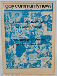 cover of GCN - Gay Community News: the gay weekly; vol. 5, #38, Apr. 8, 1978: US Bureau of Prisons to Meet With Gays