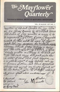 The Mayflower Quarterly Vol. 43 No. 3, August 1977