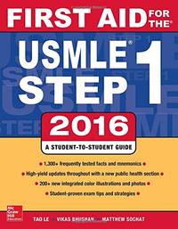 First Aid for the USMLE Step 1 2016