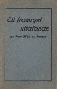 Ett framsynt uttalande.