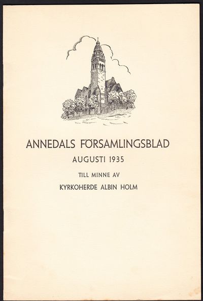 Annedals församlingsblad augusti 1935 till minne…