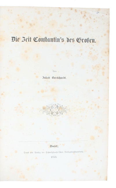 Die Zeit Constantin's des Grossen. -…