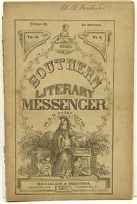 [CONFEDERATE IMPRINT] THE SOUTHERN LITERARY MESSENGER. OCTOBER, 1861. VOL. 33, NO. 4