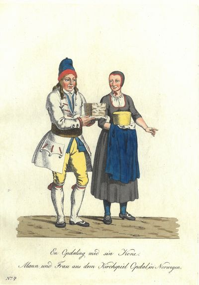 En Opdaling med sin Kone. Mann und Frau aus dem…
