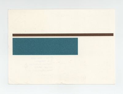 Exhibition postcard: Gerhard Merz 1979 (5 May-4 June 1979)