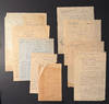 Collection of eight (8) manuscript...; (photo 0)
